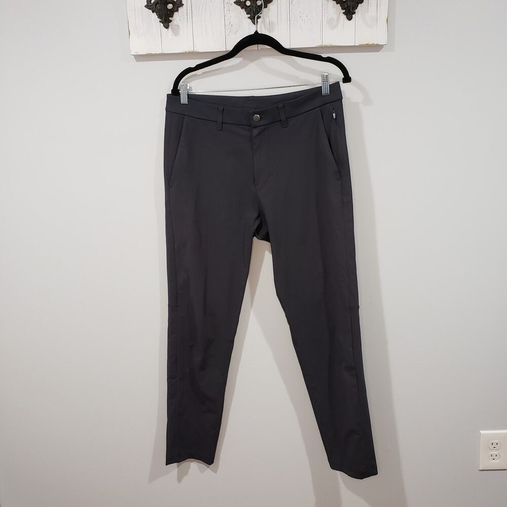 Lululemon Commission Pant Slim Mens 32x30 Gray ABC Stretch Golf Work Pants